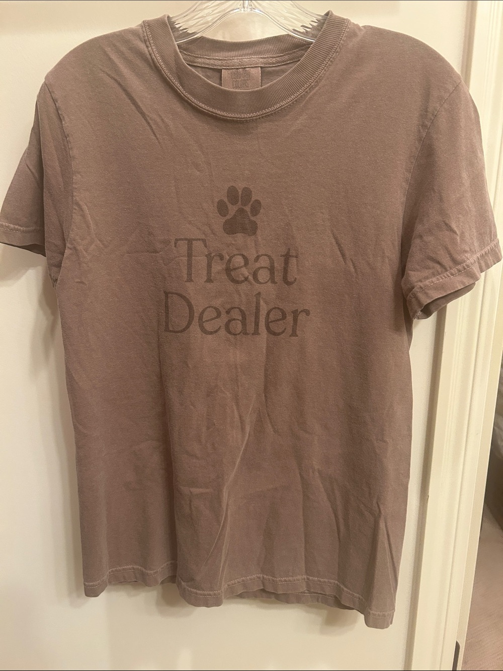 Comfort Colors Taupe 'Treat Dealer' Dog T-Shirt